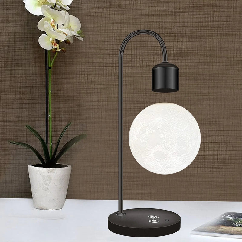 FloatLoom – Schwebende Mondlampe mit kabelloser Ladestation