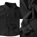 Alwin – LangarmSchlanke Passform Hemd mit Stehkragen und Knöpfen