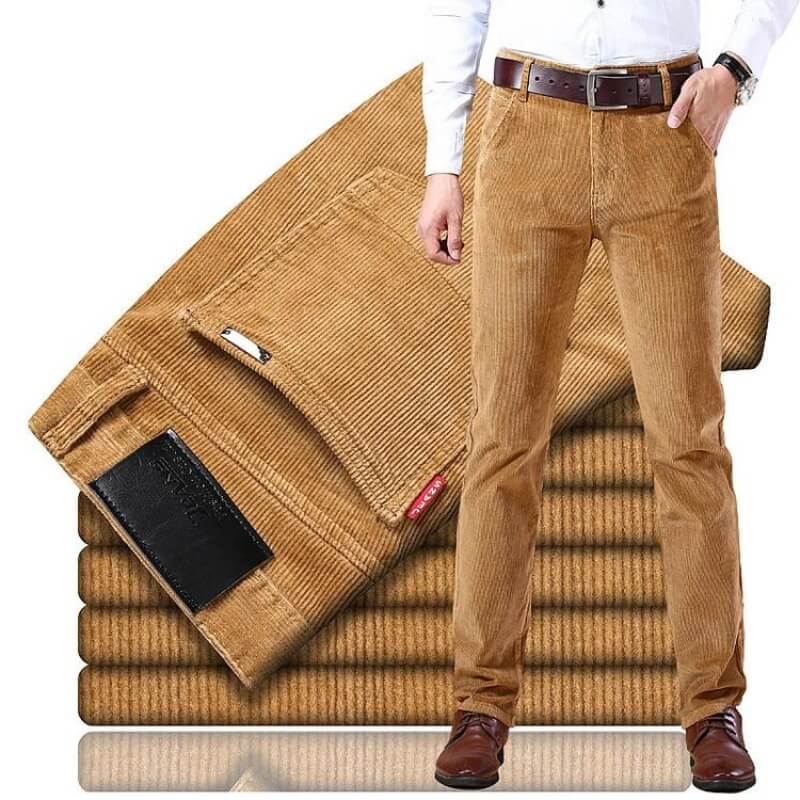 Alwin - Bequeme Schlanke Passform Hose mit geradem Bein und mehreren Taschen
