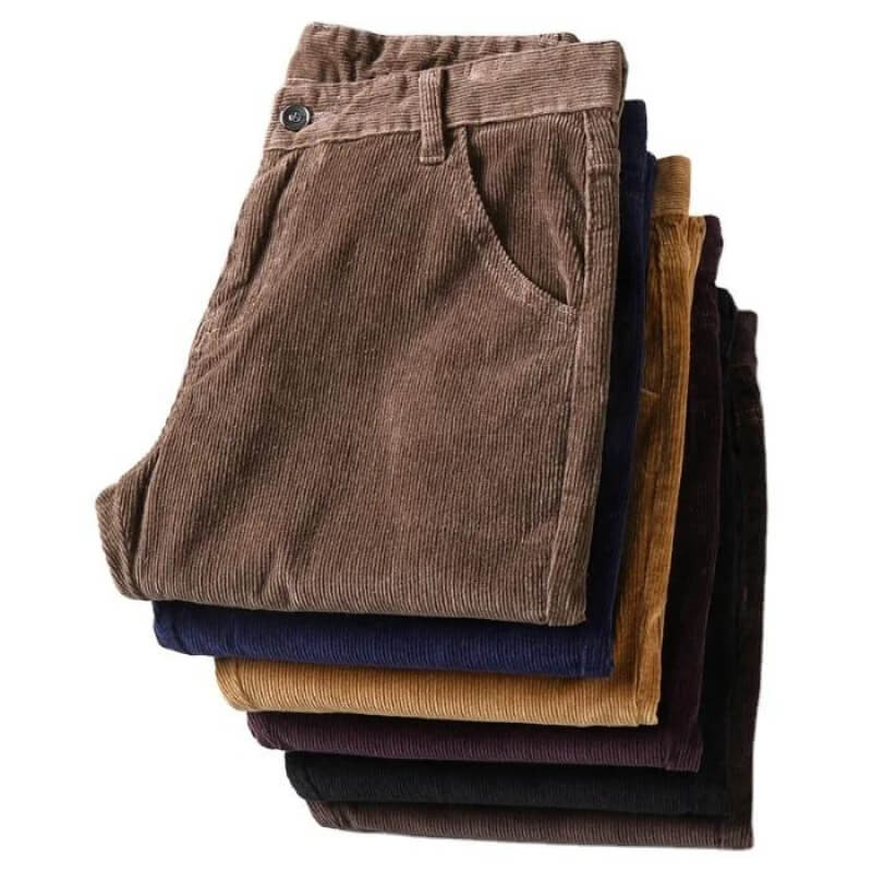 Alwin - Bequeme Schlanke Passform Hose mit geradem Bein und mehreren Taschen