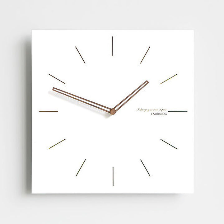 TimeLume – Moderne quadratische Wanduhr für stilvolle Wohnzimmerdekoration