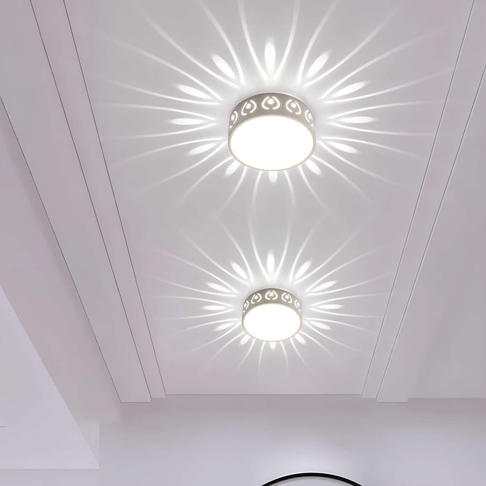 LumaGlow – LED Deckenleuchte mit sanfter Lichtprojektion und eleganten Mustern