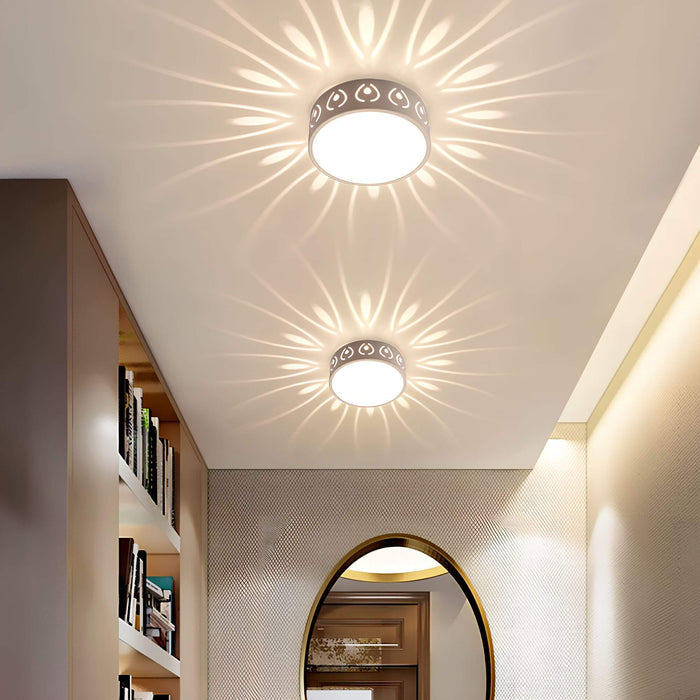 LumaGlow – LED Deckenleuchte mit sanfter Lichtprojektion und eleganten Mustern