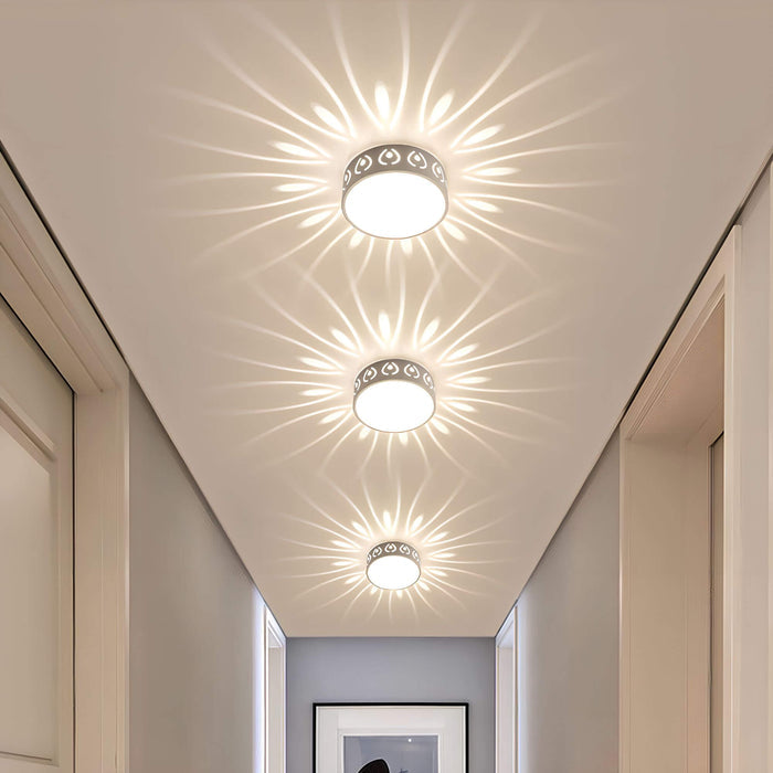 LumaGlow – LED Deckenleuchte mit sanfter Lichtprojektion und eleganten Mustern