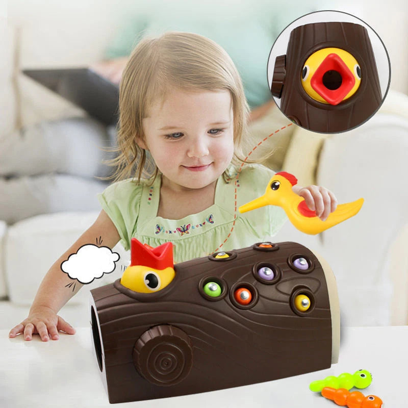 PeckBuddy – Magnetisches Spielzeug zum Fangen von Würmern für die Feinmotorik und Konzentration