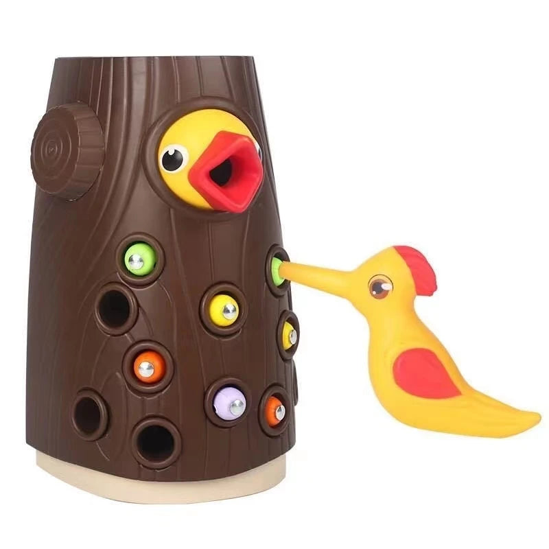 PeckBuddy – Magnetisches Spielzeug zum Fangen von Würmern für die Feinmotorik und Konzentration