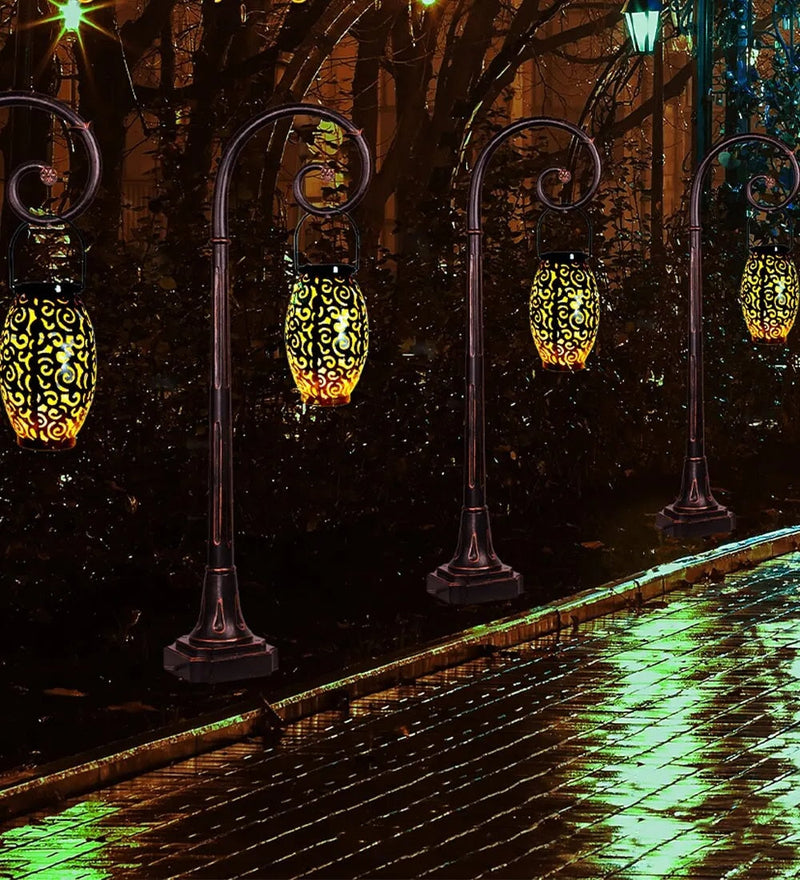 GlowHaven - Elegante Solarlaterne mit warmem LED-Licht für stilvolle Außenbeleuchtung