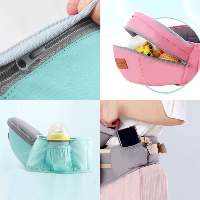 BabyGrip - Baby Hüftsitztrage mit Hüftgurt zum Tragen und Stützen Babys