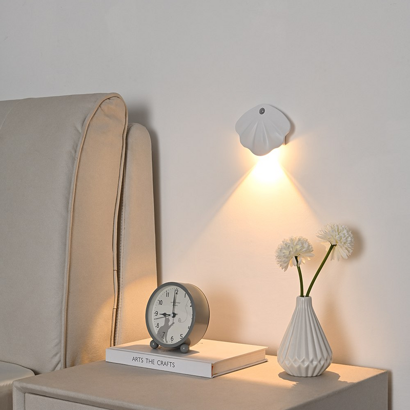 GlowShell – Bewegungsaktiviertes LED Nachtlicht mit USB Ladefunktion und Sensormodi