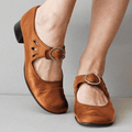 Babette – Lässige Schnallenschuhe mit niedrigem Absatz und rutschfester Sohle