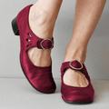 Babette – Lässige Schnallenschuhe mit niedrigem Absatz und rutschfester Sohle