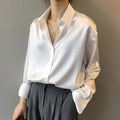 Alina – Langarmshirt mit Umlegekragen und Knopfleiste