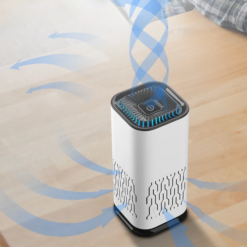 PureNest – Kompakter Luftreiniger mit Geruchsfilter, leisem Modus und LED-Auswahl