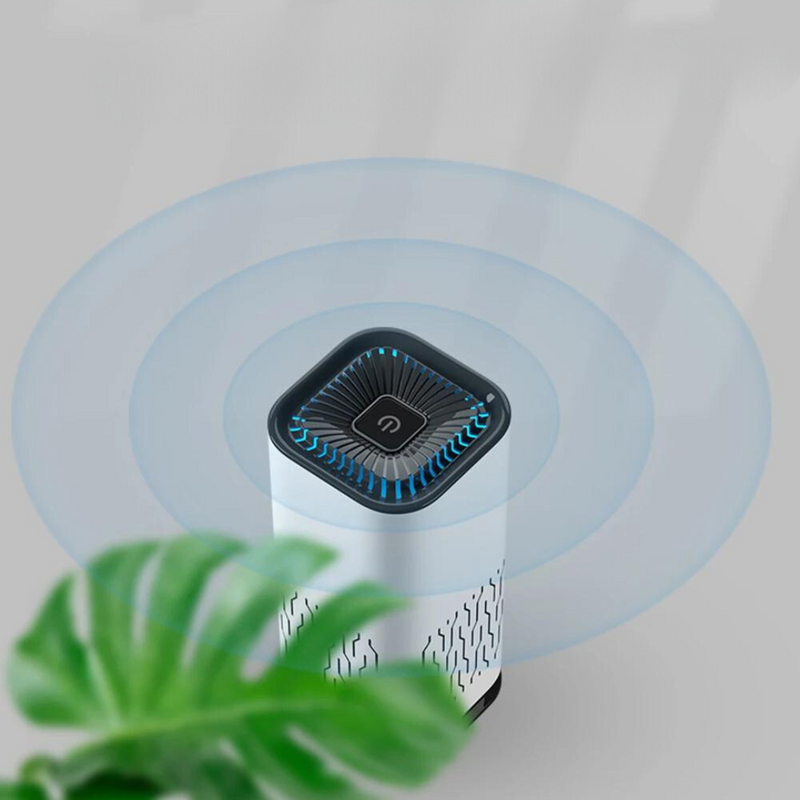 PureNest – Kompakter Luftreiniger mit Geruchsfilter, leisem Modus und LED-Auswahl