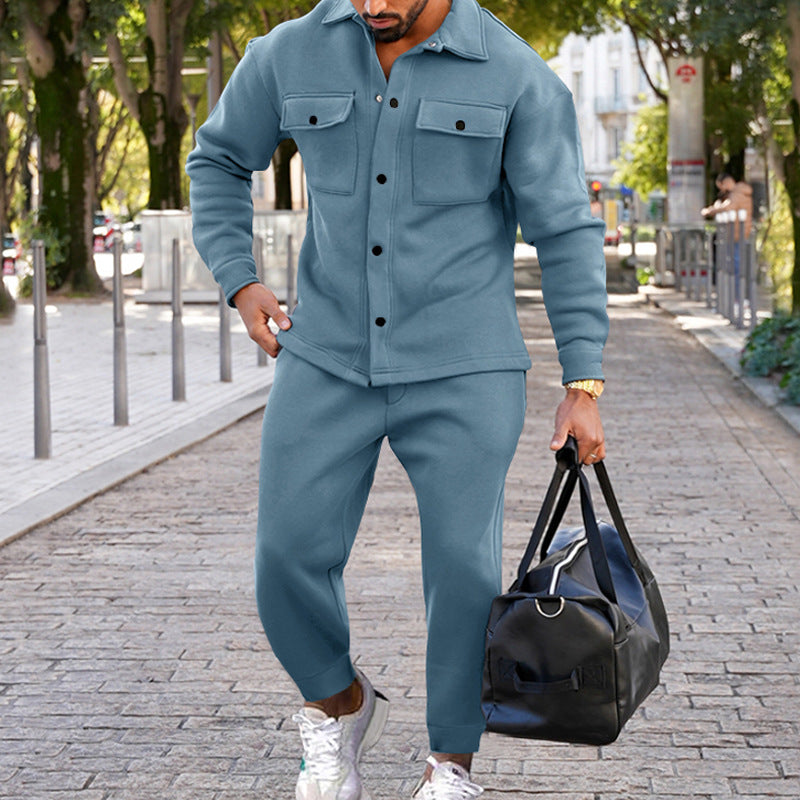 Albert - Zweiteiliges Satz mit langärmeliger Jacke und Taschenhosen
