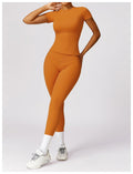 Nova – Figurbetontes Kurzarm-Top-Set mit High-Rise-Leggings