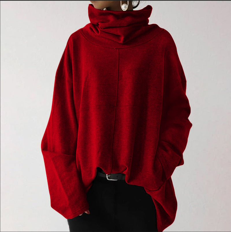 Talia - Langärmelig Lose Pullover Mit Taschen