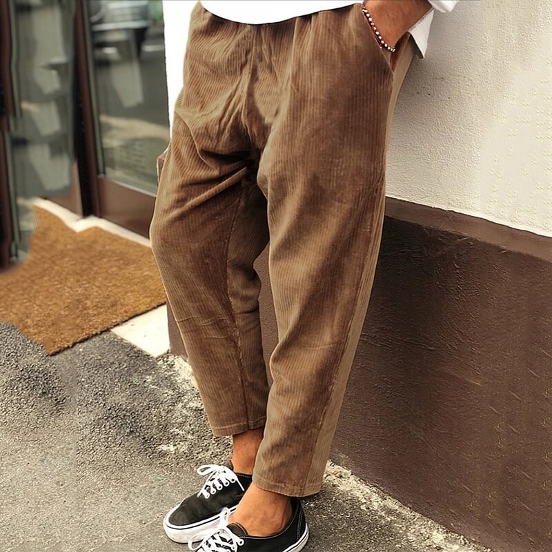 Yann - Bequeme locker sitzende Hose mit geradem Bein und Taschen