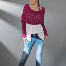 Anna - Wärme und Komfort luxuriöser Schal mit Drapierung und Design