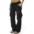 Emilia - Modische Cargo Hose mit geradem Bein mehreren Taschen und lockerer Passform