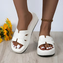 Tilana - Bequeme Flip Flops Sandalen mit dickem Boden und rutschfester