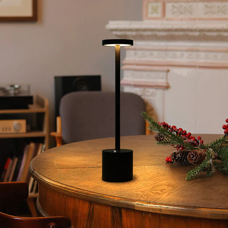 GlowVibe - Kabellose wiederaufladbare LED Tischlampe mit Berührungssteuerung