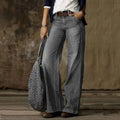 Marlene - Elegante knöchellange Hose mit weitem Bein lockerem Sitz und Taschen