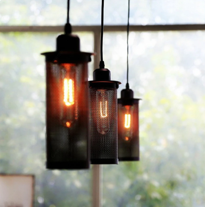 Retrohis - Einzigartig Retro Hängen Lampe Mit Einstellbarem Kabel