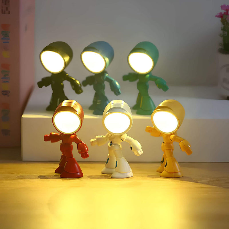 BrightBot – Roboter Tischlampe mit sanftem Licht und verspieltem Design