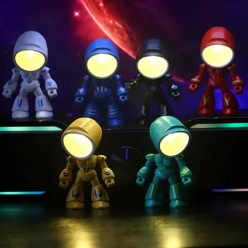 BrightBot – Roboter Tischlampe mit sanftem Licht und verspieltem Design