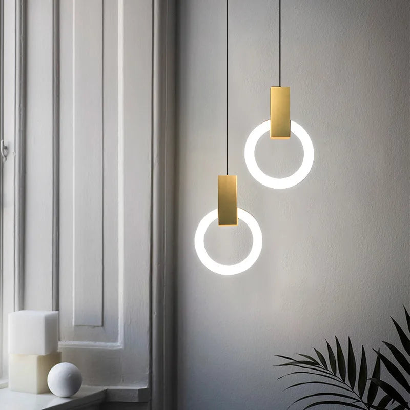 AuraGlow - Moderne LED Rundschre Pendelleuchte