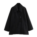 Zara - Langärmelig Überdimensionale Jacke Mit Knopf