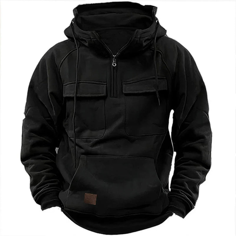 Carl - Langärmelig Kapuze Jacke Mit Taschen