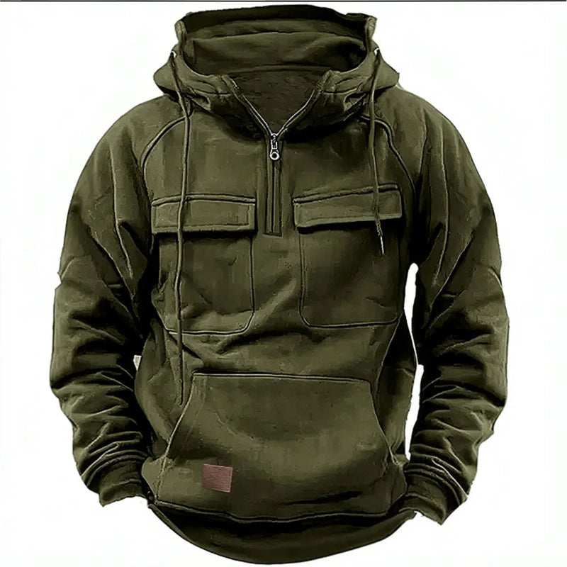 Carl - Langärmelig Kapuze Jacke Mit Taschen