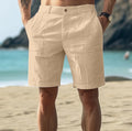 Claus – Leichte Kurze Hosen mit lockerer Passform Hosenschlitz mit Knopfleiste und Taschen
