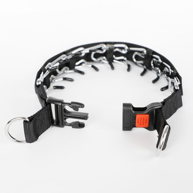 CalmiCanis – Sanftes Hundehalsband mit Spikes und Schnellverschluss für bequemes Training
