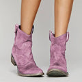 Fenella - Vintage Stiefeletten mit spitzer Zehe und Niedrig Absätze