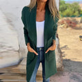 Clara - Langärmelig Strickjacke Mantel Mit Taschen