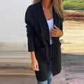 Clara - Langärmelig Strickjacke Mantel Mit Taschen