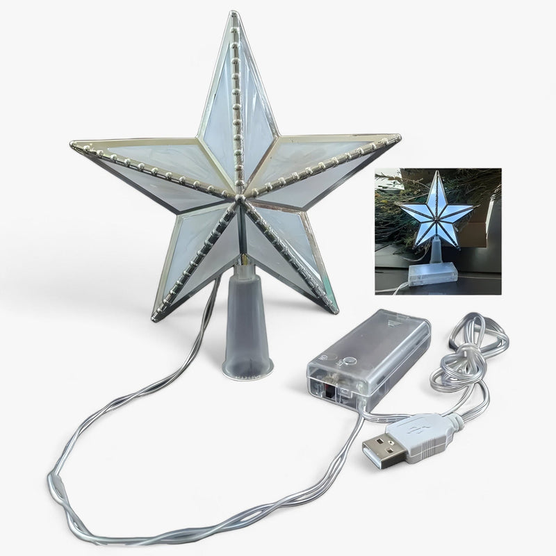 StarGlitter - LED Stern Mit Fünf Punkte Weihnachten Baum