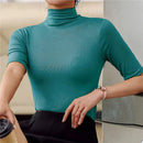 Traudel – Schlanke Passform Rollkragenpullover mit langen Ärmeln