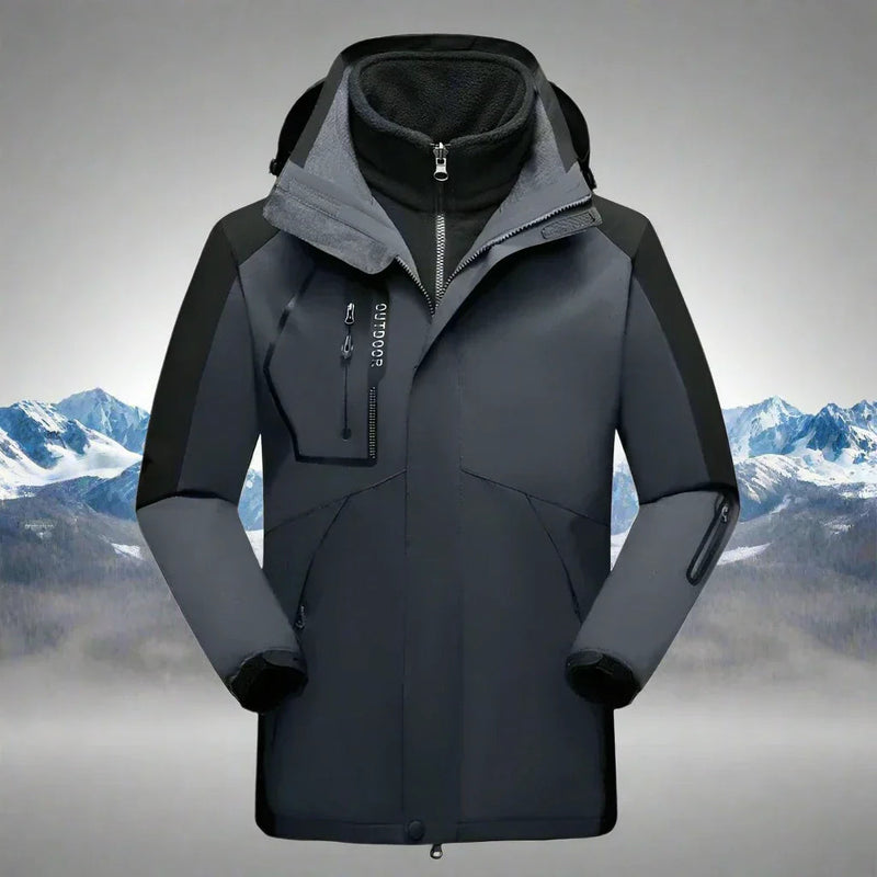 Julia - Langärmelige Wasserdicht 3 in 1 Kapuze Jacke