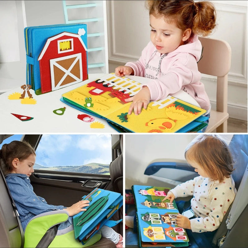 EduPlay – Interaktives 3D Montessori Geschichtenbuch zum Erlernen von Tieren und Zahlen