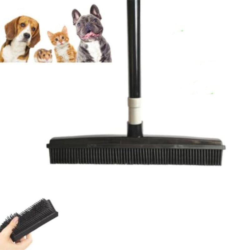 DustWhirl – Leichter kleiner Besen für Haustiere mit langem Stiel