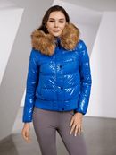 Anna - Langärmelige Kunstpelz Kapuze Jacke Mit Reißverschluß