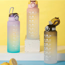 AquaGlide – Tragbare Sport Wasserflasche mit Strohhalm und Schnellöffnungsdesign