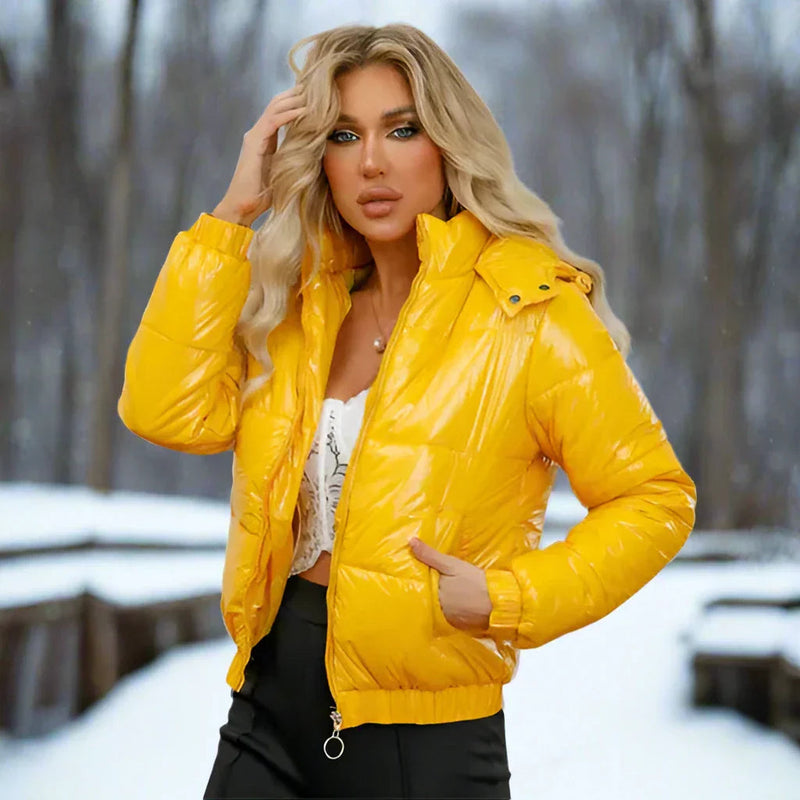 Leni - Warme Langärmelige Kapuze Jacke Mit Taschen