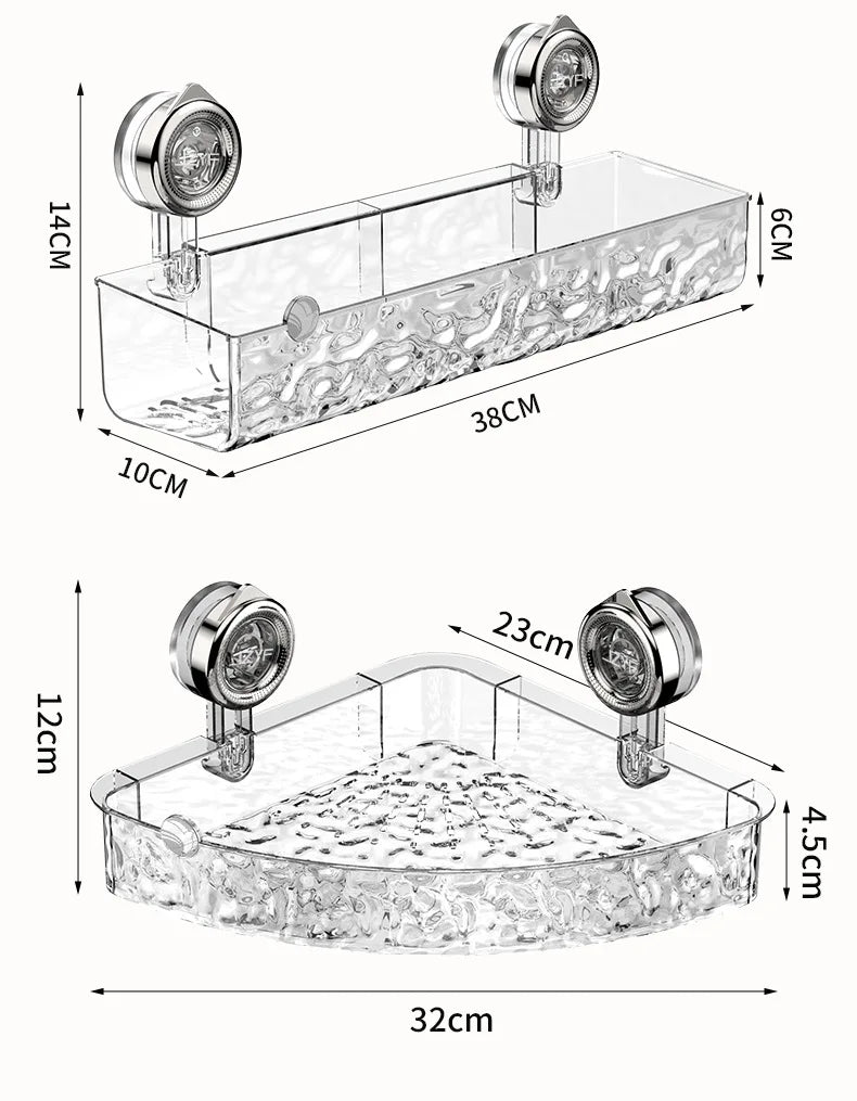 WallGrip - Elegante Wandhalterung mit hängendem Stauraum für das Badezimmer