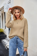 Yuna - Bequemer Rundhals Pullover mit langen Ärmeln