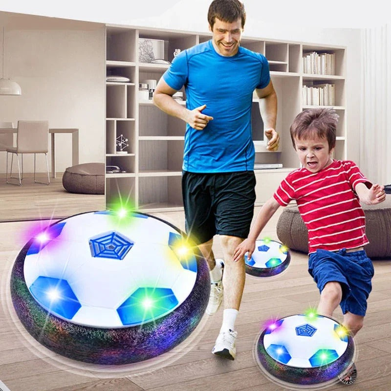 GlowKick – Schwimmender LED Fußball für Spaß drinnen und draußen mit sanfter Gleitbewegung